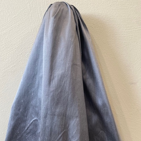 100% DUPION SILK - DOVE GREY