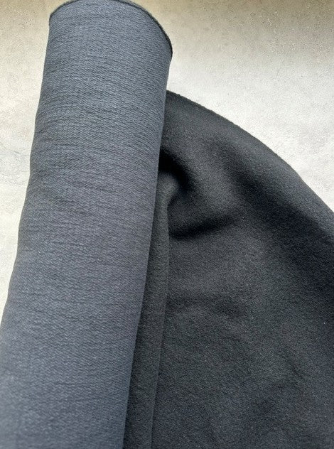 DOUBLE FACED COTTON CREPE WITH WOOL BACKING (5m Length)