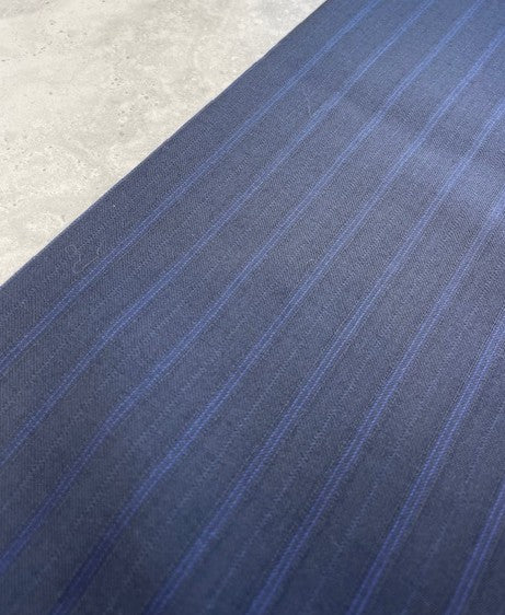 DORMEUIL STRIPED WOOL/SILK BLEND SUITING (2.9m Length)