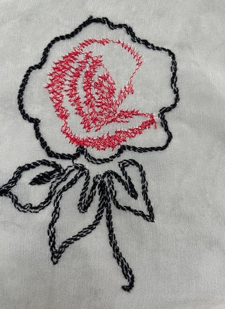 ZOE 100% SILK WITH COTTON EMBROIDERY