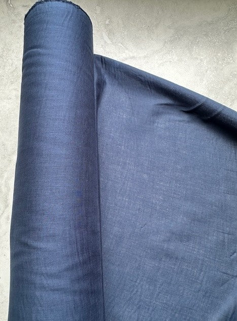 DEEP BLUE 100%  COTTON VOILE
