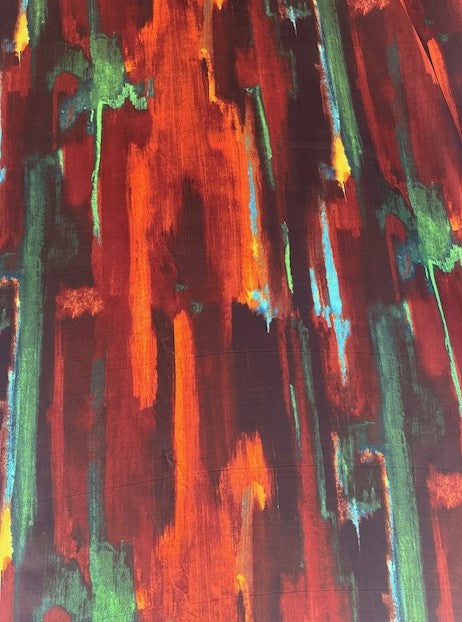 ARIZONA MULTI COLOURED PRINT ON SILK BASE