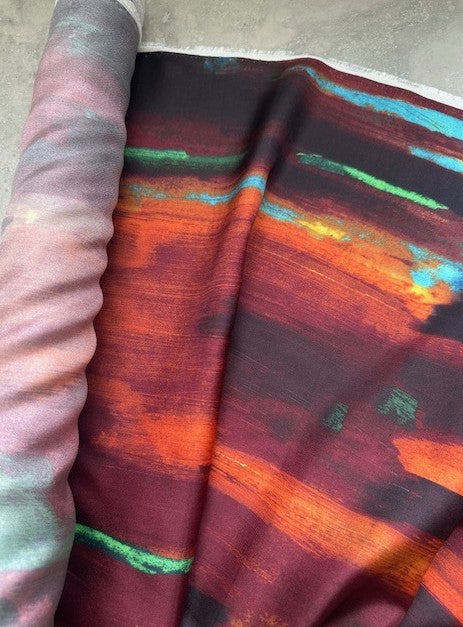 ARIZONA MULTI COLOURED PRINT ON SILK BASE