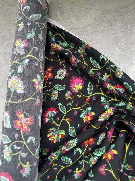 FIORELLA BLACK BASE 100% VISCOSE