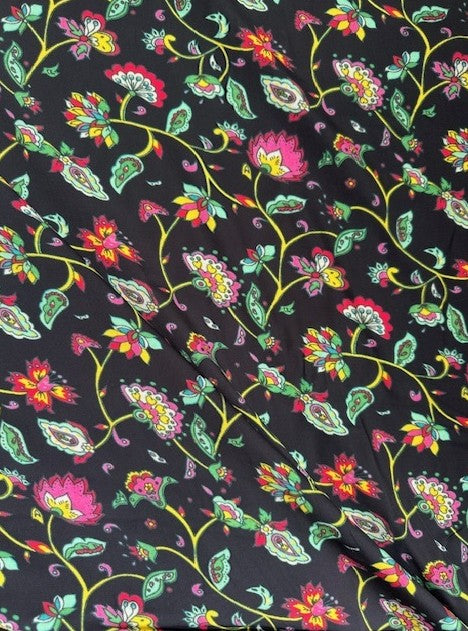 FIORELLA BLACK BASE 100% VISCOSE