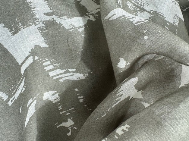 SAGE RAMIE & LINEN PRINT (3.5m Length)