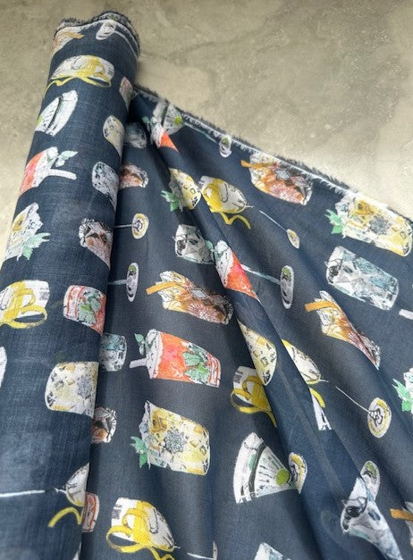 COCKTAIL HOUR PRINTED COTTON VOILE (5.7m Length)