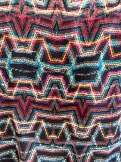 RADIO WAVES 100% VISCOSE PRINT (4.2m Length)