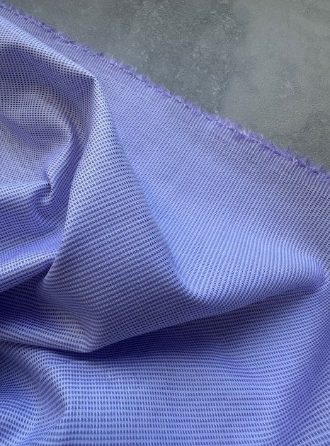 CLIVE 100% COTTON PURPLE & WHITE STRIPE