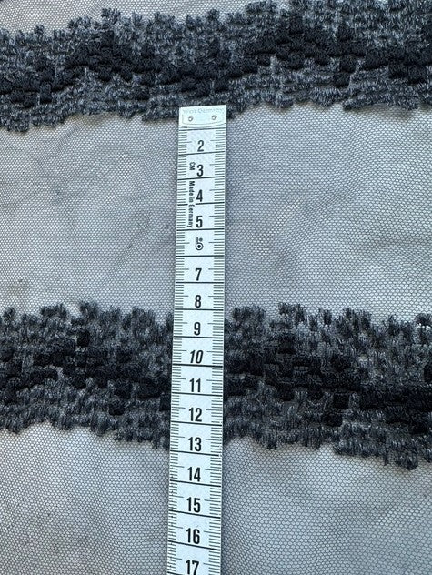 ESTRELLA FRENCH EMBROIDERY ON A BLACK NYLON BASE