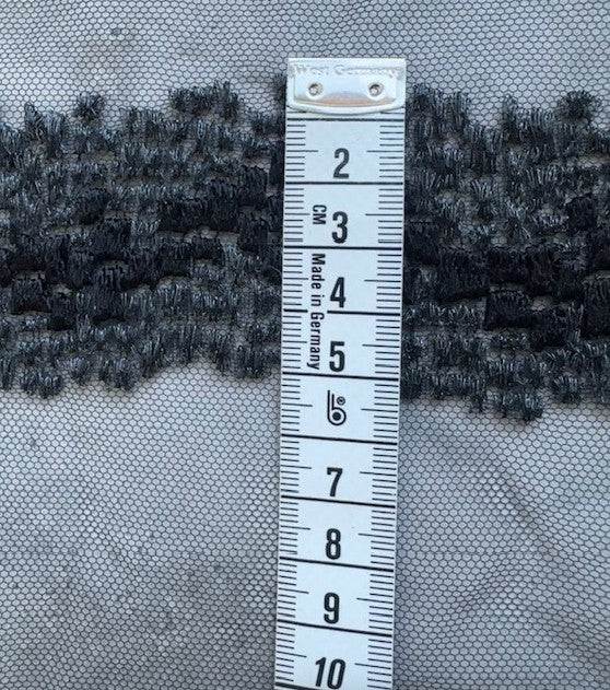 ESTRELLA FRENCH EMBROIDERY ON A BLACK NYLON BASE