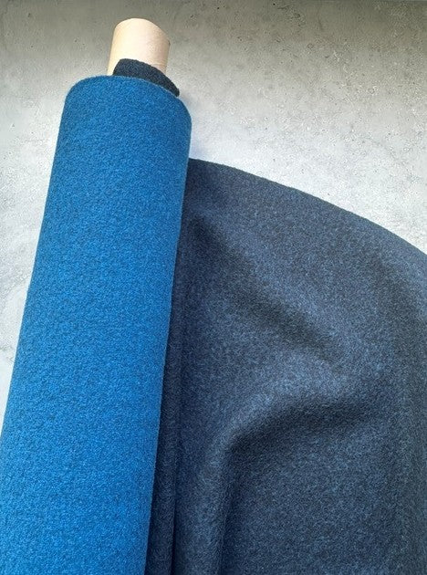 MARINE BLUE DOUBLE FACED MERINO (3.4m Length)