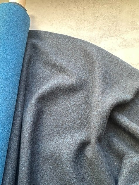 MARINE BLUE DOUBLE FACED MERINO (3.4m Length)