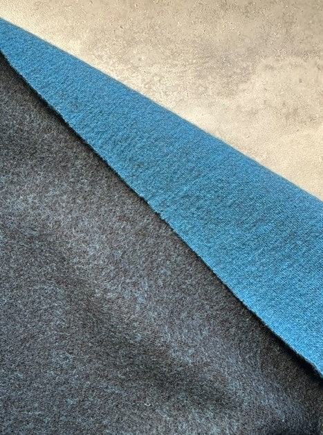 MARINE BLUE DOUBLE FACED MERINO (3.4m Length)