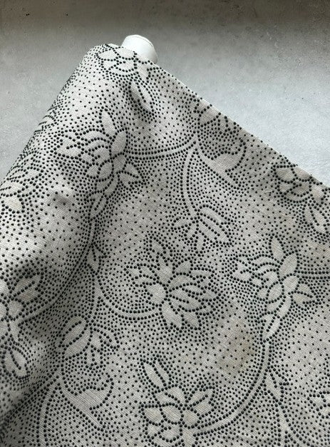 VERSAILLES 100% LINEN WITH RAISED EMBOSSED FLORAL DESIGN (3m Length)