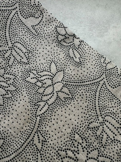VERSAILLES 100% LINEN WITH RAISED EMBOSSED FLORAL DESIGN (3m Length)