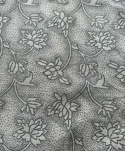 VERSAILLES 100% LINEN WITH RAISED EMBOSSED FLORAL DESIGN (3m Length)