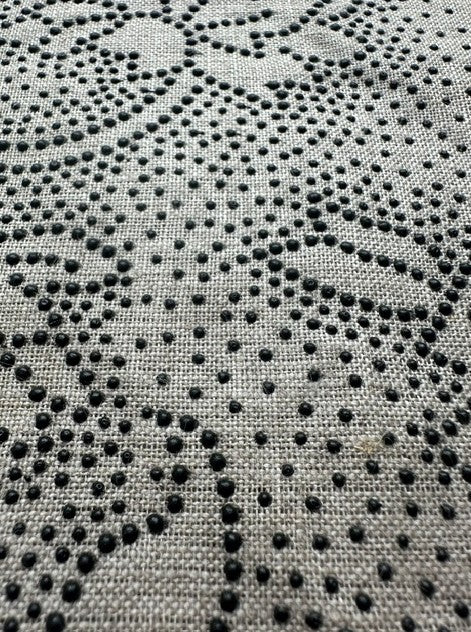 VERSAILLES 100% LINEN WITH RAISED EMBOSSED FLORAL DESIGN (3m Length)