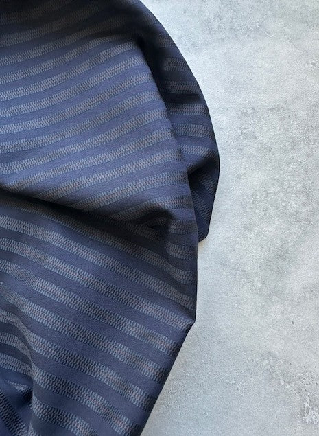 VINNIE 100% COTTON BLUE & RED THIN STRIPE