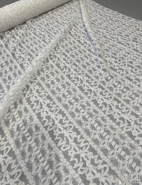 BIANCA ITALIAN STRETCH LACE (3.4m Length)