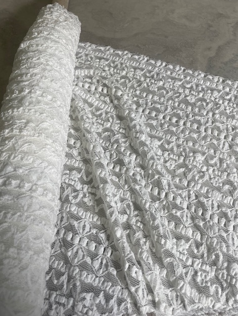 BIANCA ITALIAN STRETCH LACE (3.4m Length)
