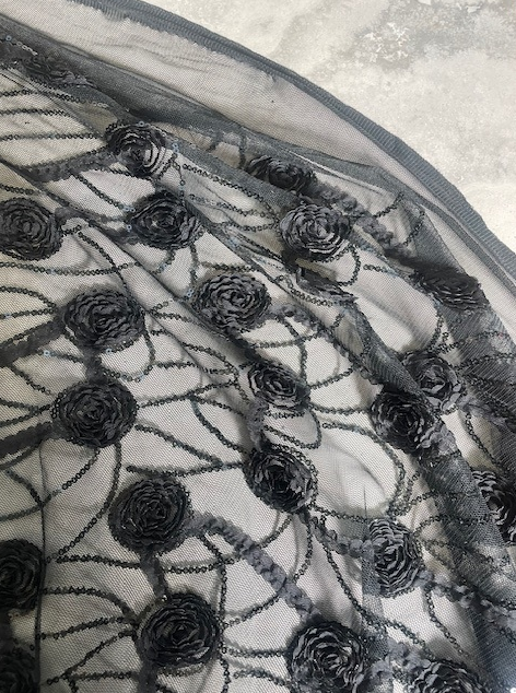 CHER SEQUIN ON NYLON TULLE BASE (3m Length)