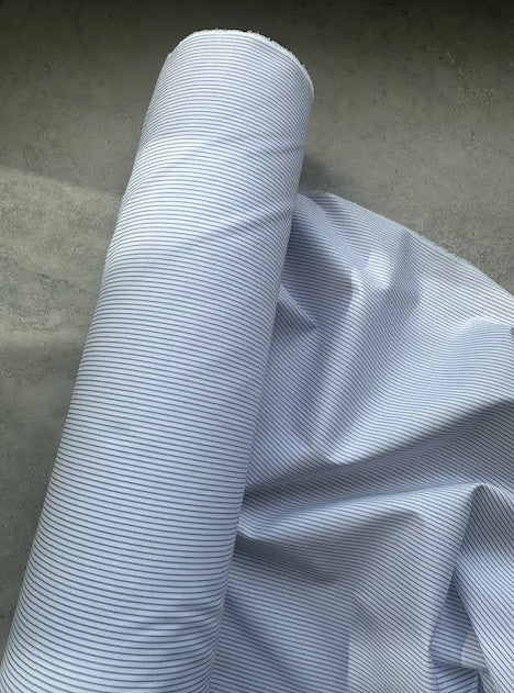 DEVON 100% COTTON GREY & WHITE STRIPE