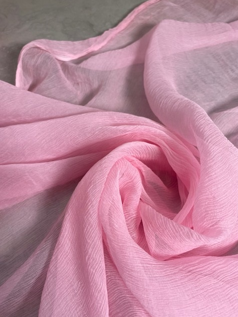 COTTON CANDY PINK CRUSHED SILK GGT