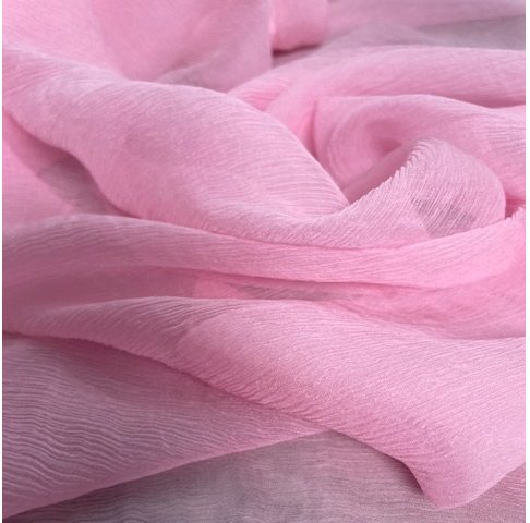 COTTON CANDY PINK CRUSHED SILK GGT