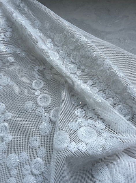 CIRCULOS SPANISH SEQUIN ON NYLON MESH BASE (2.9m Length)