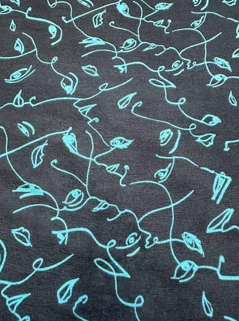 GIRL BEFORE A MIRROR 100% SILK GEORGETTE (1.7m Length)