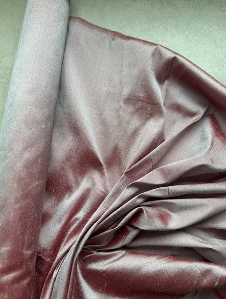100% DUPION SILK - ICE BERRY