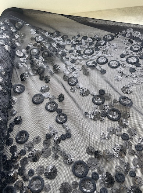 CIRCULOS SPANISH SEQUIN ON NYLON MESH BASE (1.9m Length)