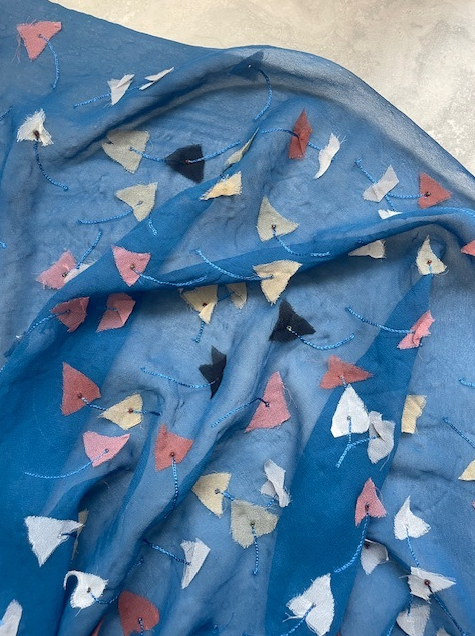 CONFETTI SKY SILK CHIFFON