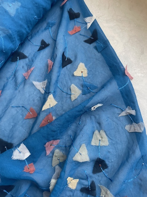 CONFETTI SKY SILK CHIFFON