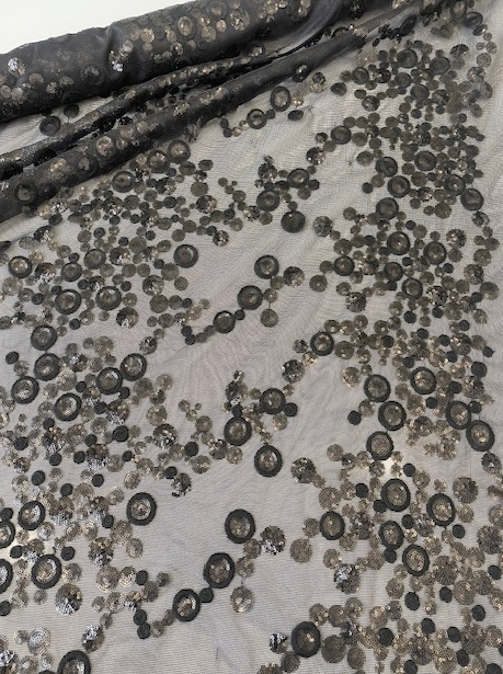 CIRCULOS SPANISH SEQUIN ON NYLON MESH BASE (1.9m Length)