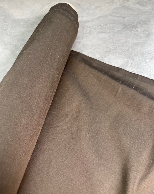 100% DUPION SILK - MOCHA