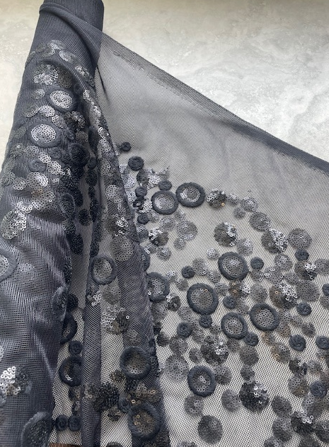 CIRCULOS SPANISH SEQUIN ON NYLON MESH BASE (1.9m Length)