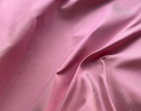 ITALIAN METALLIC TWILL TAFFETA - FLAMINGO PINK  (4m Length)