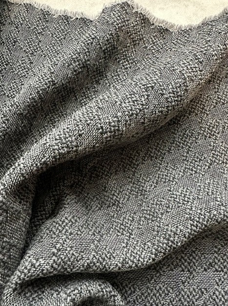 ROSEMARY WOOL/VISCOSE WEAVED HOUNDSTOOTH (5m Length)