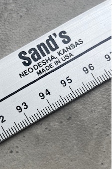 ALUMINIUM ONE METER RULER – Hawes & Freer