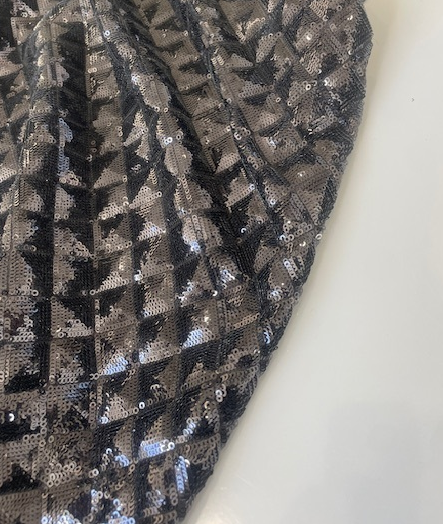 DIAMOND LIFE BLACK SEQUIN (1.9m Length)
