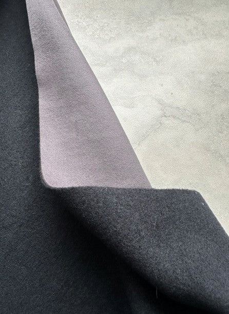 WHISTLER SMOKE GREY FAUX SUEDE BONDED WOOL (3m Length)