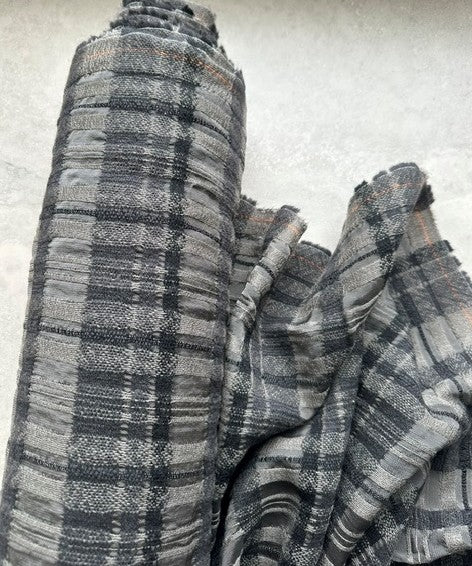 WESTWOOD WOOL/COTTON/VISCOSE BLEND CHECK