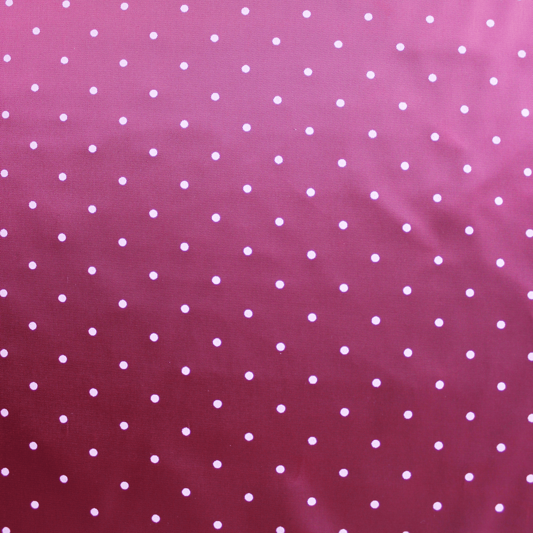 MAROON DOT TWILL LINING