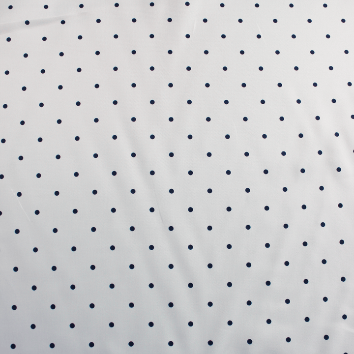 WHITE NAVY SPOT LINING